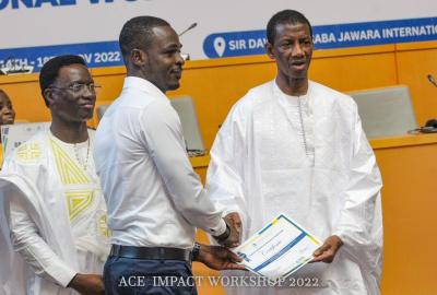 Eric Krampah receives Student Innovation Research Award (SIRA) 